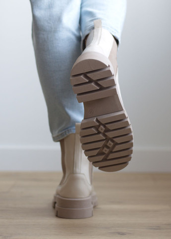 Жіночі осінні черевички на гумках з натуральної шкіри челсі Zlett 2718 (359376880)