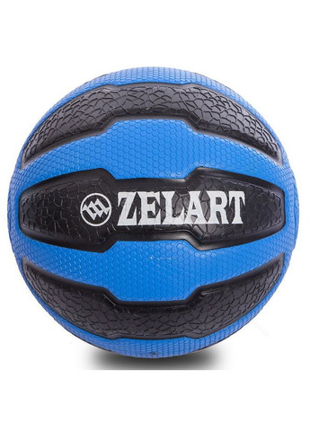 Медбол мяч медицинский Medicine Ball Черно-Голубой (вес 8 кг) FI-0898-8 Zelart (367617592)