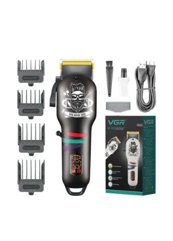 Триммер для бороды и волос V-699B аккумуляторный USB зарядка VGR (369654355)