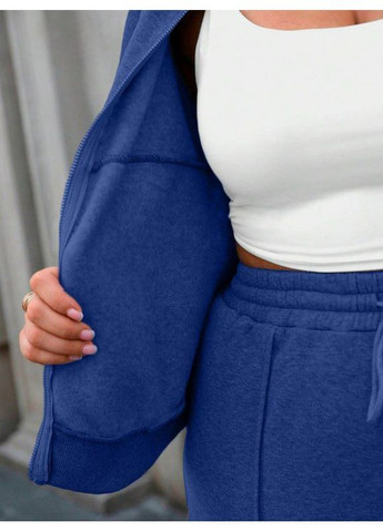 Костюм тринитка на флісі штани прямі та кофта на блискавці Україна (364924316)