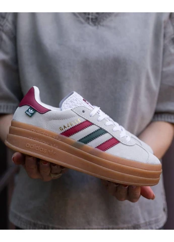 КРОСІВКИ ЖІНОЧІ ADIDAS GAZELLE BOLD MAPLE LEAF АДІДАС ГАЗЕЛЬ No Brand комбіновані демісезони (390651154)