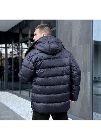 Темно-синяя стильная зимняя куртка🔝😎 Luna