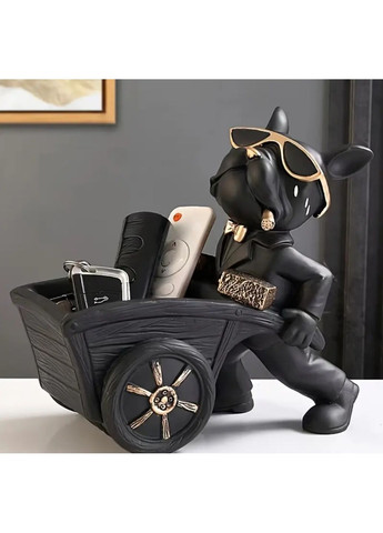 Статуэтка Бульдог Черная 22,5 см No Brand (369667007)