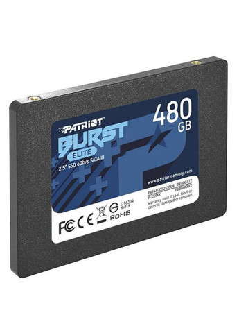 Накопитель SSD 2.5" 480GB Burst Elite (PBE480GS25SSDR) Patriot (304255683)