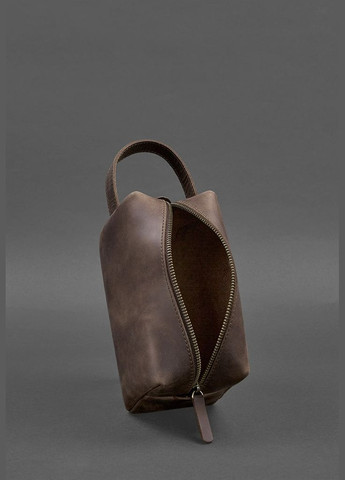 Шкіряна косметичка-несесер 5.0 Темно-коричневий Crazy Horse (A-027466) BlankNote (329743025)