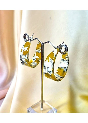 Біжутерія Сережки кільця Охрові No Brand (392955900)