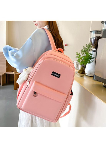 Рюкзак розовый с сумочками и пеналом в комплекте с мешочком КиП (277698329)