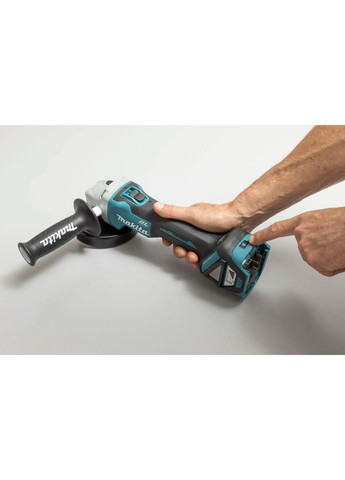 Шліфмашина кутова акумуляторна DGA511RT2 (125 мм, 3000-8500 об/хв, BL, LXT) Makita (317410687)