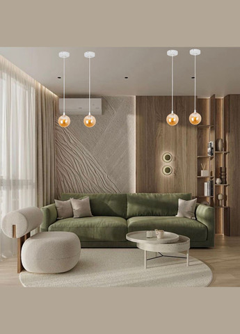 Подвес со стеклянным 10см шаром (61-P100F-1 WH+BR) No Brand (370070523)