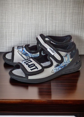 Відкриті ортопедичні тапочки текстильні босоніжки на липучках для хлопчика Waldi (327432032)