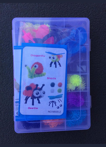 Набір для творчості Конструктор-липучка, Банчемс, аксесуари,120дет., у валізі, 19/13/4см арт. 0962 Bunchems (301648714)