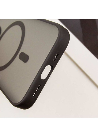 TPU+PC чохол Skin Friendly Frosted with MagSafe для Apple iPhone 15 (6.1") Black Blueo (366832544)