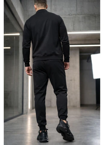 Зручні чоловічі спортивні штани чорні (N1) MATTE (387573949)