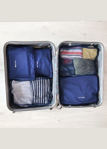 Дорожні органайзери сумки у валізу для речей 5 шт C002 (Синій) Organize (276838321)