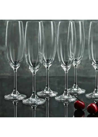 Набор бокалов для шампанского Lara 220 мл 6 шт 40415/220 Bohemia (342375424)