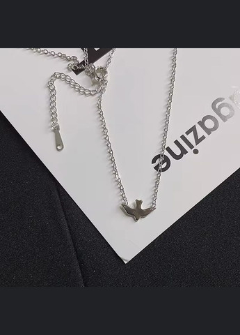 Серебряное колье "Птичка" покрыта родием Family Jewelry House (322648774)