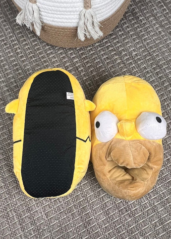 Плюшевые тапочки Гомер Симпсон унисекс противоскользящая подошва My Kigu (366874079)