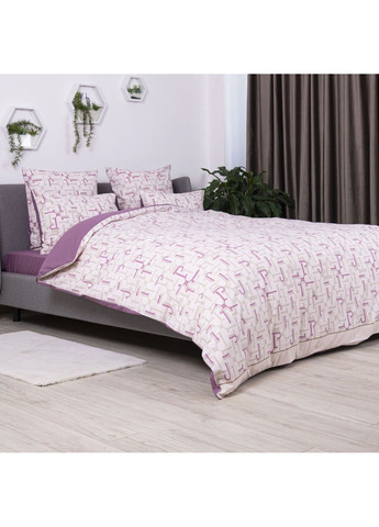 Комплект полуторний постільної білизни з наволочками 70*70 см, 115 гр/м2 Нескінченність Рожевий (13970150215) ТЕП (364099925)
