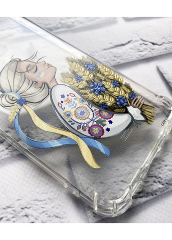 Чохол з потовщеними кутами на Samsung Galaxy S8:: Українка з колосками (патріотичний принт 173) Creative (360669937)