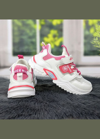 Білі осінні кросівки дитячі для дівчинки С.Луч