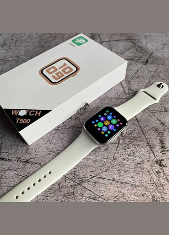 Смарт Часы T500 Smart Watch с переменным ремешком, оповещениями из соцсетей, пульсометром, звонками No Brand (339094660)