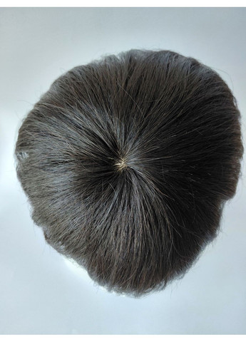 Перука зі 100% натурального волосся боб каре чорний No Brand (362035953)