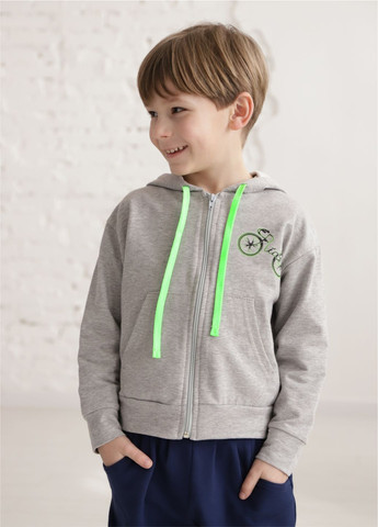 Серая повседневный рубашка с надписями GABBI