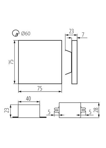 Светильник для лестницы 23800 APUS LED Kanlux (305759101)