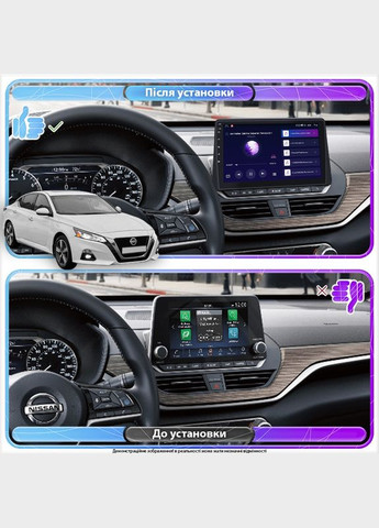 Магнитола для Nissan Altima VI (L34) 2018-н.в. экран 10" 2/32Gb CarPlay 4G Wi-Fi GPS Prime Альтима 5шт Lesko (336194797)