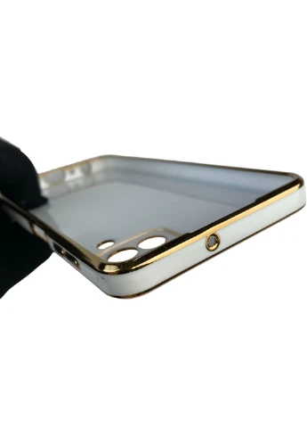 Чехол для Galaxy A22 4G SM-A225F с кольцом MagSafe с золотой окантовкой на самсунг а22 gs1 Samsung (366233977)