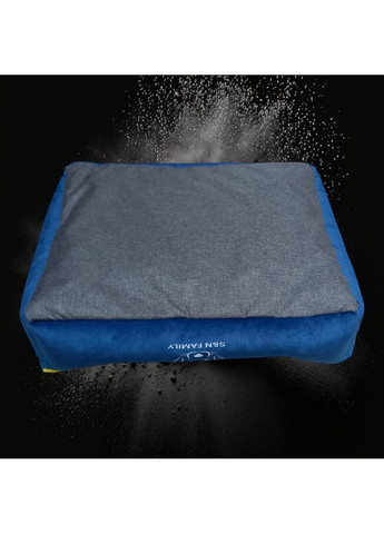 Лежанка 70х55х16см з текстилю для маленьких собак та котів "Glory to Ukraine" (Жовто-блакитний) S&N Family (361204681)