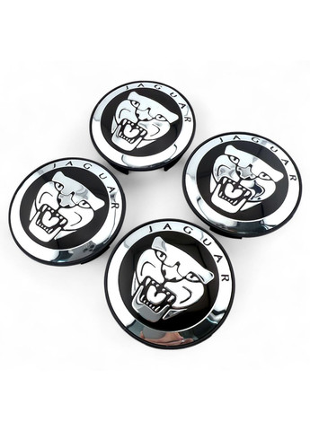 Колпачок в диск Ягуар заглушка для дисков 59/50 мм. Черные (1 шт.) Jaguar (354698580)