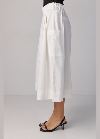 Жіночі штани-кюлоти з імітацією спідниці Lurex (293292912)