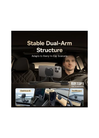 Автотримач для телефона Magnetic Car Mount (Stick-on Type, Cosmic Black) Baseus PrimeTrip C03s (378307130)