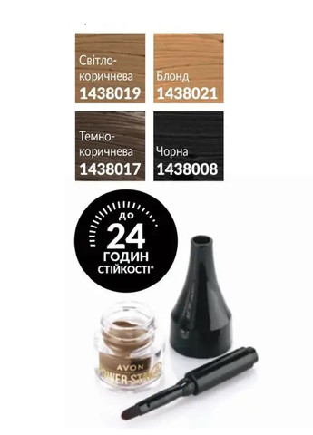 Помада для бровей «СуперУстойчивость», 2 г (Темно – Коричневая / Dark Brown) Avon Power Stay (332172356)