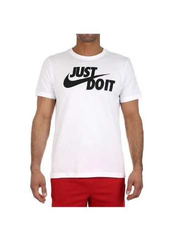 Біла футболка nsw tee just do it swoosh біла ar5006-100 Nike