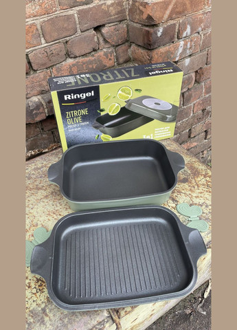 Гусятниця Zitrone з кришкою сковородою-гриль 6+3 л (RG-2108-34 BL) Ringel (341721084)