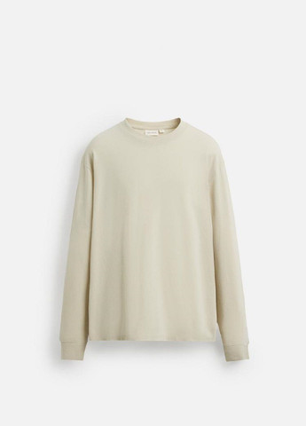 Лонгслів Zara однотонний бежевий