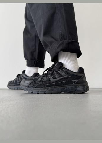 Чорні Осінні кросівки чоловічі і жіночі nike p-6000 black | найк п-6000 чорні No Brand