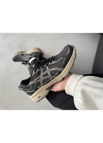 КРОСІВКИ ЖІНОЧІ ASICS GEL-VENTURE 6 BLACK / GREY АСІКС ГЕЛЬ ВЕНТУРЕ 6 No Brand сірі демісезони (368870087)