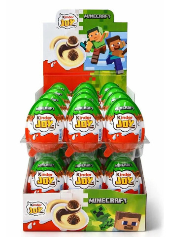 Набір Joy 3 шт Кіндер Minecraft Майнкрафт по 20 г Kinder (381774698)