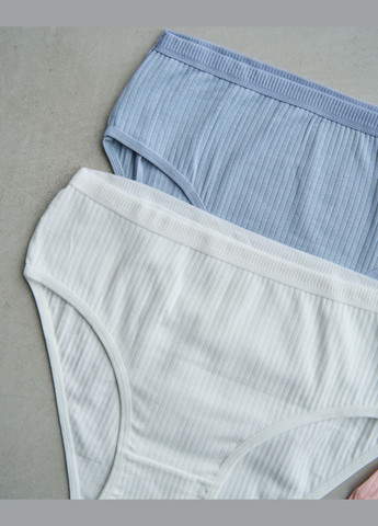 Набір жіночих трусиків батал тижневок в рубчик Nicoletta (304265853)