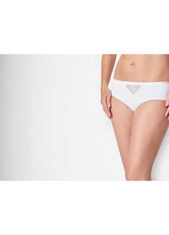 Трусики-сліп набір 3 шт. бавовняні для жінки LIDL 464399 білий Esmara С эластичным поясом (361132971)