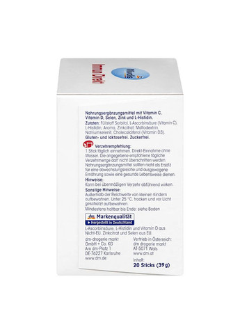 Біологічно активна добавка Immun Direkt порошок червоний апельсин для імунітету 20 шт Mivolis (360655014)