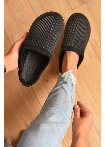 Калоші жіночі ез задника утеплені чорного кольору Let's Shop (353687187)