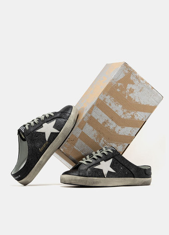 Кросівки жіночі і чоловічі Golden Goose Black White | Голден Гус чорні No Brand чорні демісезони (335012372)