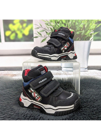 Темно-синие повседневные осенние ботинки демисезонные для мальчика Kimboo