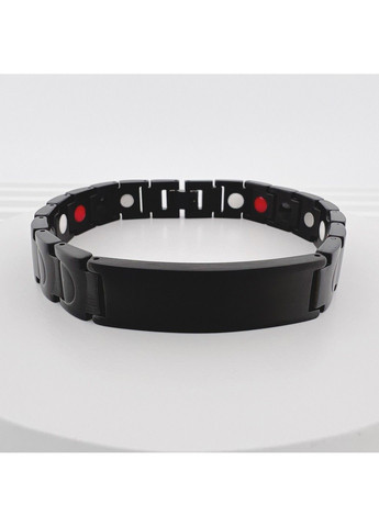 Чоловічий браслет під гравіровку з медичної сталі із магнетитами 21см BS-024 No Brand (299486455)