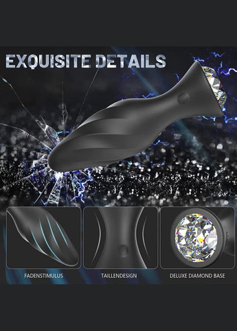 Анальна пробка з вібрацією USB GAJANA на пульті керування діаметром 3,5 см. Lovetoy (303892433)