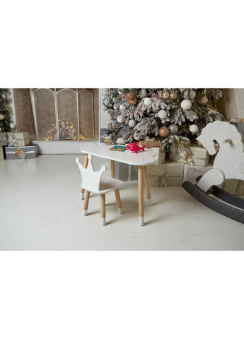 Дитячий столик Хмара та стільчик Корона фіолетова No Brand (331639814)